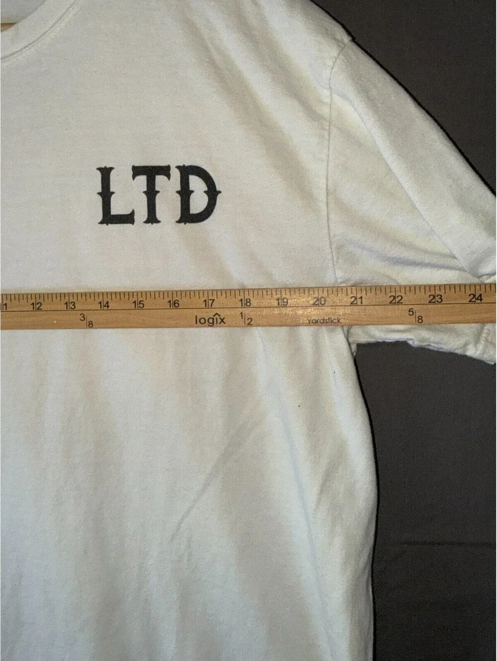 Comfort Colors Lashed Till Death Co T‑Shirt XL White LTD Graphic Tee Front & Bac